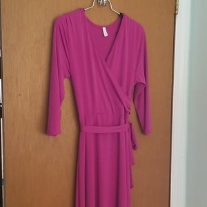 Pink Blush Maternity wrap dress